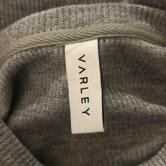 Grey Varley Sweater with Zippers, size Medium - Picture 5 of 5